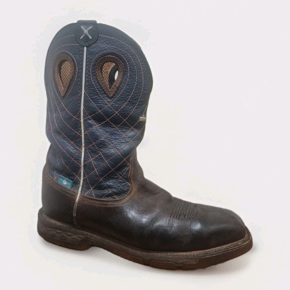 Twisted X MXBAW01 Mens Western Work Boots 10.5EE  Alloy Toe Waterproof Leather
